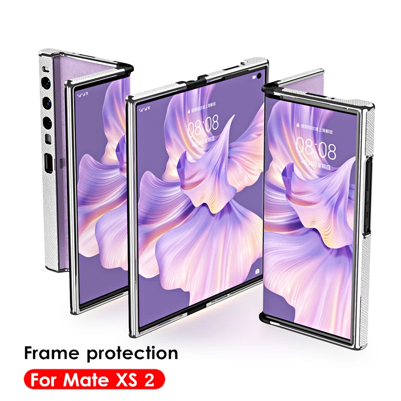 

Ultra-thin leather Frame Folding Case For Huawei Mate XS 2 Cover Hard PC Cover for Huawei Mate Xs 2