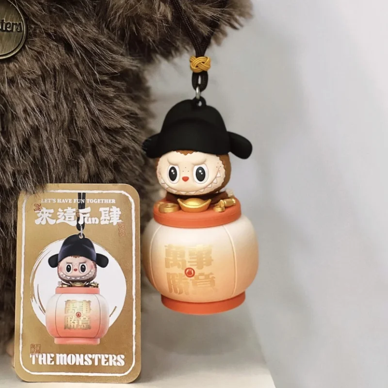 Подлинная глухая коробка Labubu силиконовый ночник серия Monsters загадочная