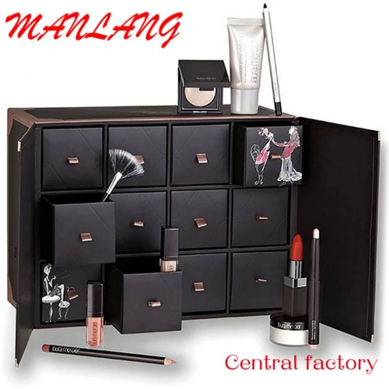 Роскошный персонализированный логотип на заказ коллекция косметики календарь