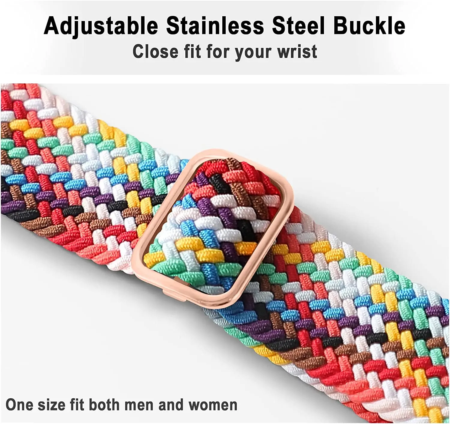 Slip Buckle Nylon Strap For Apple Watch Band 41mm 44mm 45mm 40mm 42mm 49mm Elastic Braided Bracelet iWatch Series 8 7 6 5 se gym