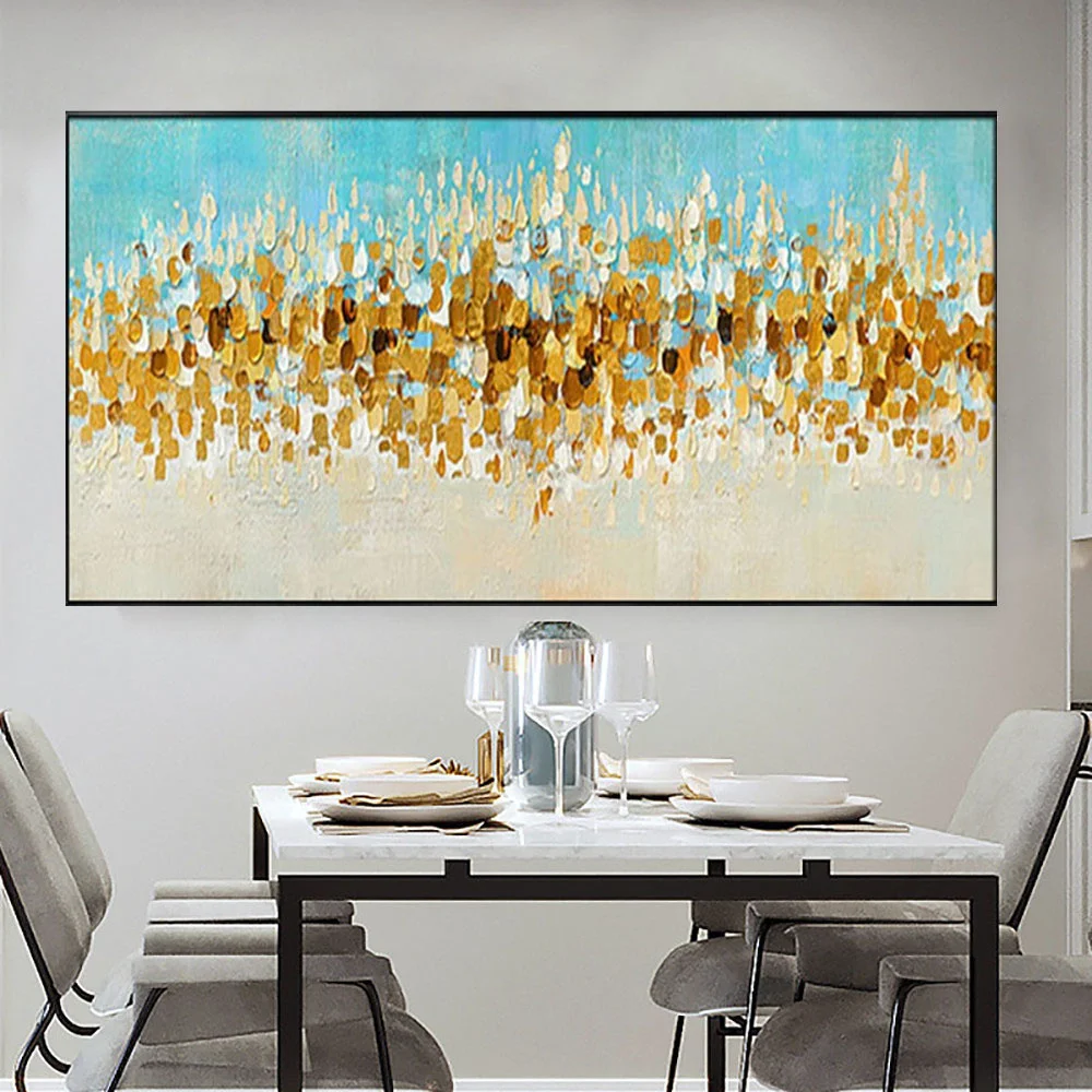 

Pure Hand-Painted Color Abstract Canvas Oil Painting Living Room Family Minimalism Study Closet Porch Modern Wall Art Decoration