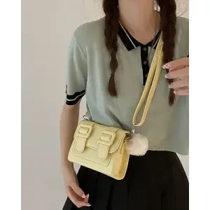 Summer 2022 New Fashion Contrasting Color Small Square Bag Simple Casual All-match Sweet Messenger Handbag