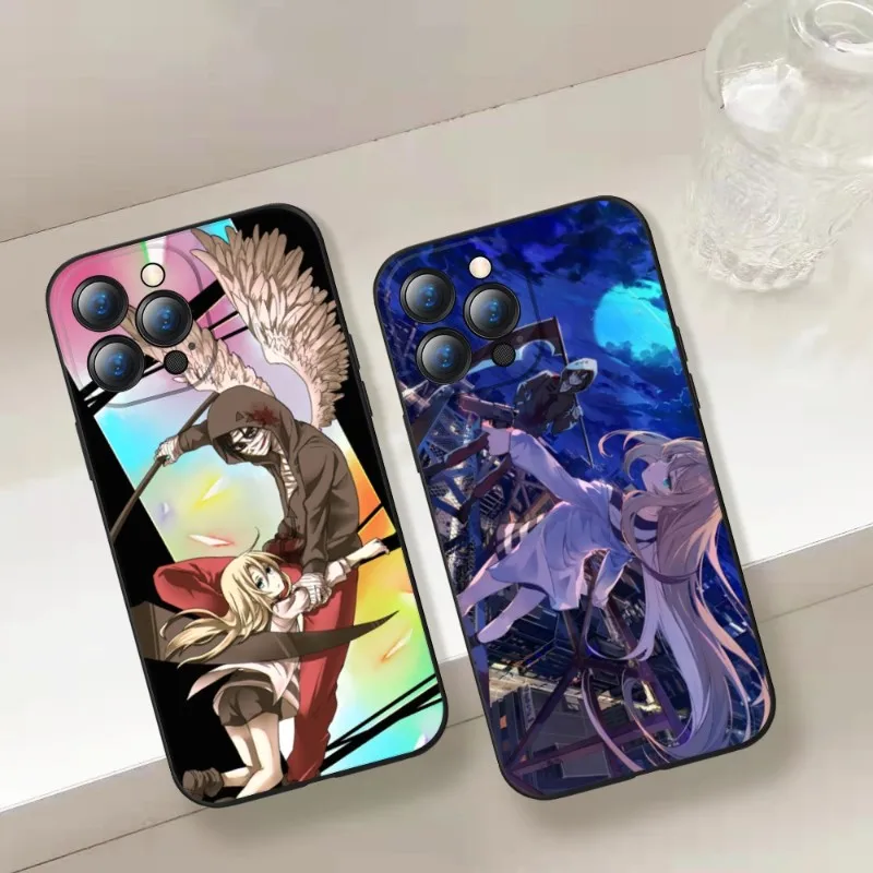 Angels of Death Ray Zack Phone Case For Iphone 14 12 11 13 Pro Max Mini X XR XS 7 8 Max SE 2020 Soft Phone Covers