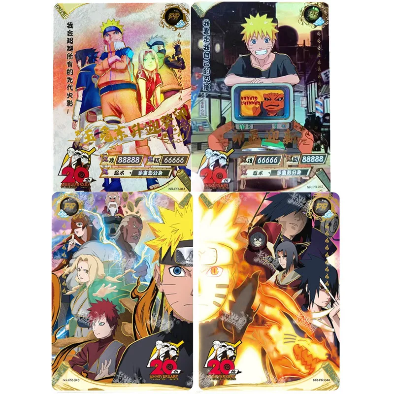 

New KAYOU Naruto PR Cards Anime Figures Hatake Kakashi Haruno Sakura Uzumaki Naruto Uchiha Itachi Gaara Rare PR Collection Cards