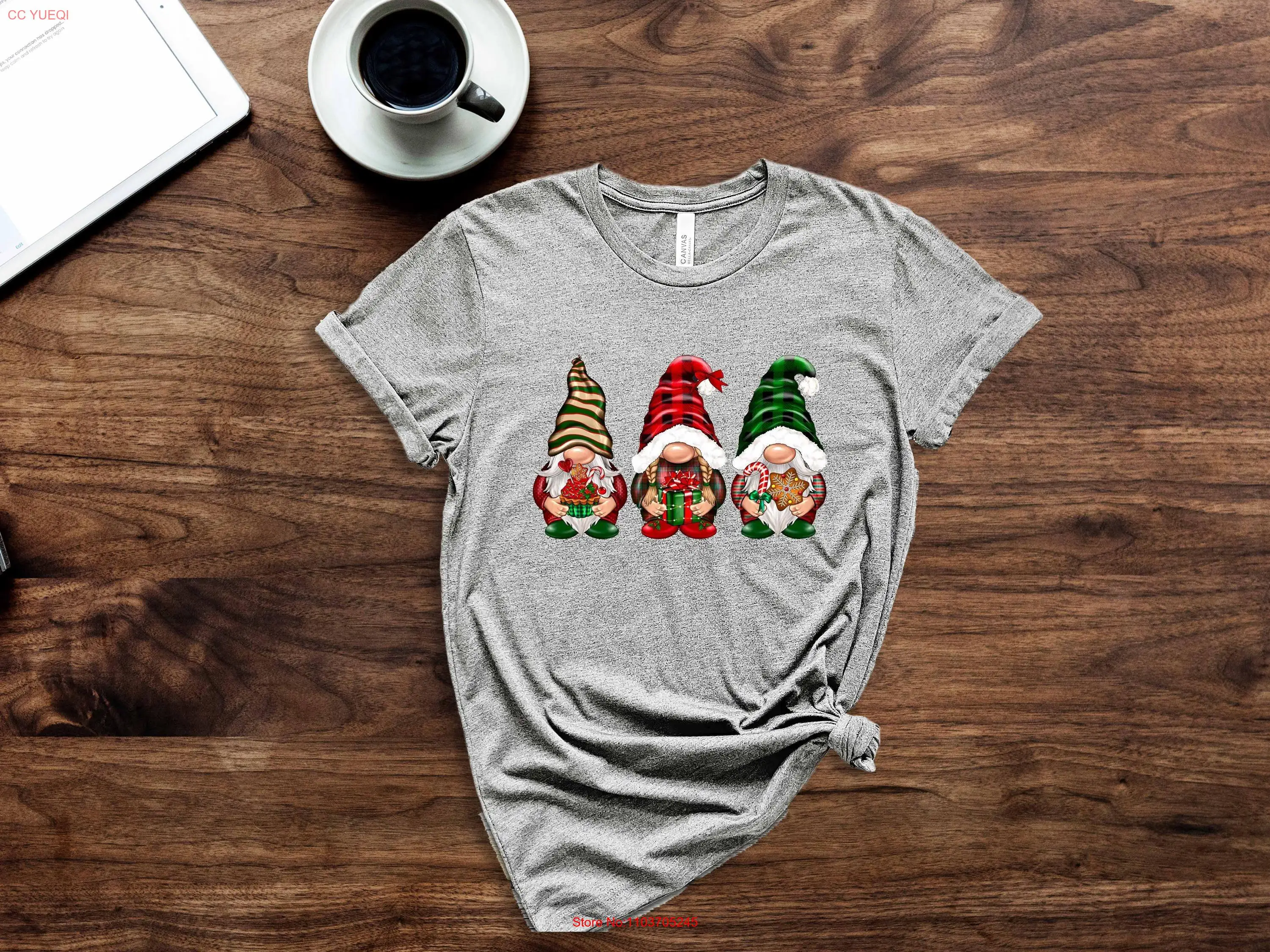 Футболка Санта-Клауса Рождество Веселые украшения с длинными или короткими