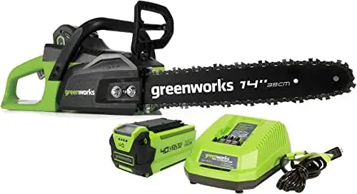 

14" Brushless Cordless Chainsaw (Great For Storm Clean-Up, Pruning, and Firewood / 60+ Compatible Tools), 2.0Ah Battery and