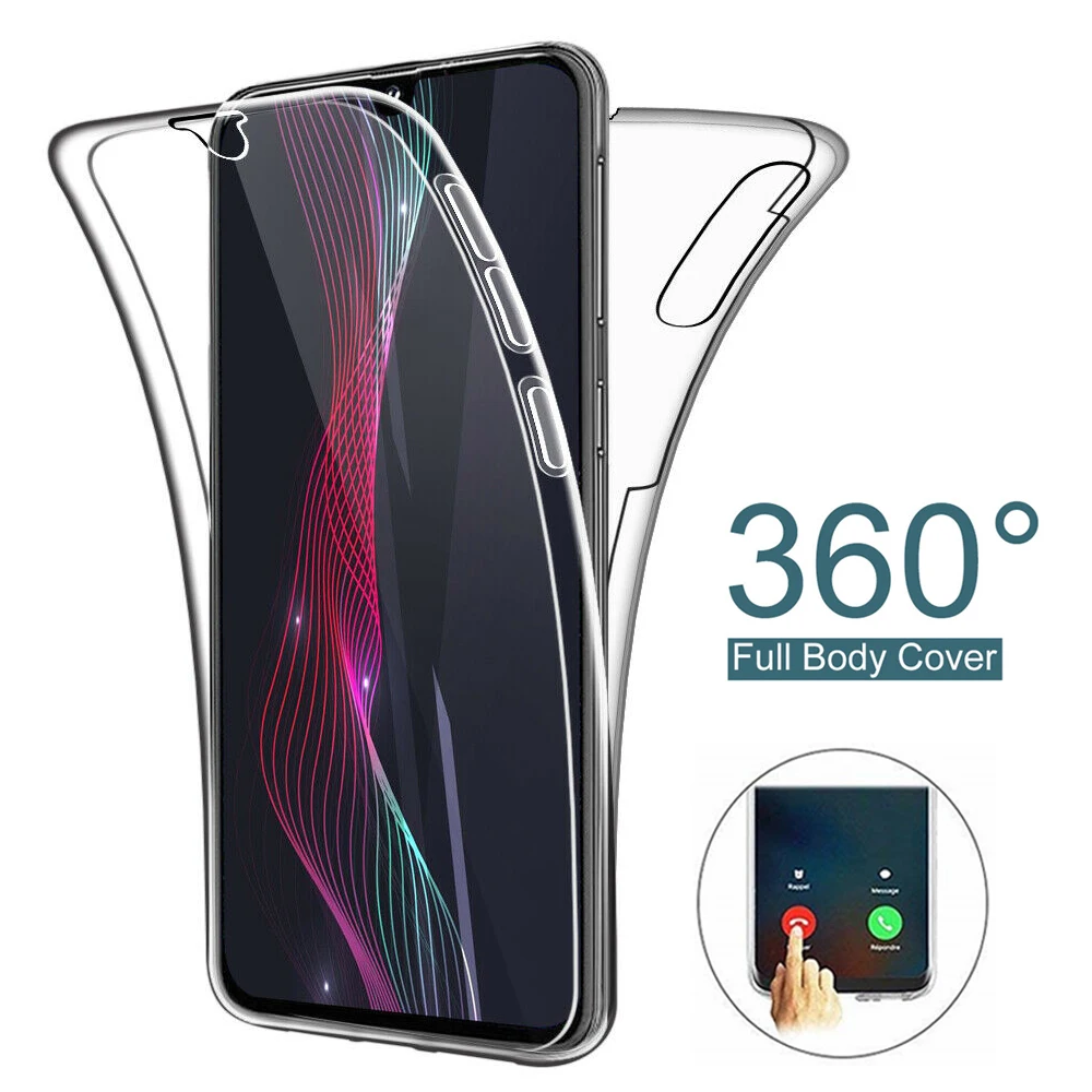 

360 Double Cases for Samsung Galaxy Note 10 Lite A51 A71 A01 A41 A30 A50 A10 S20 Ultra S10e S10 S8 S9 Plus Soft Silicone Cover