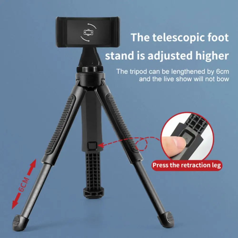 

360 Degreen Rotation Holder Height Adjustable Tripod Height Adjustable Professional Live Holder Foldable Tripod Portable