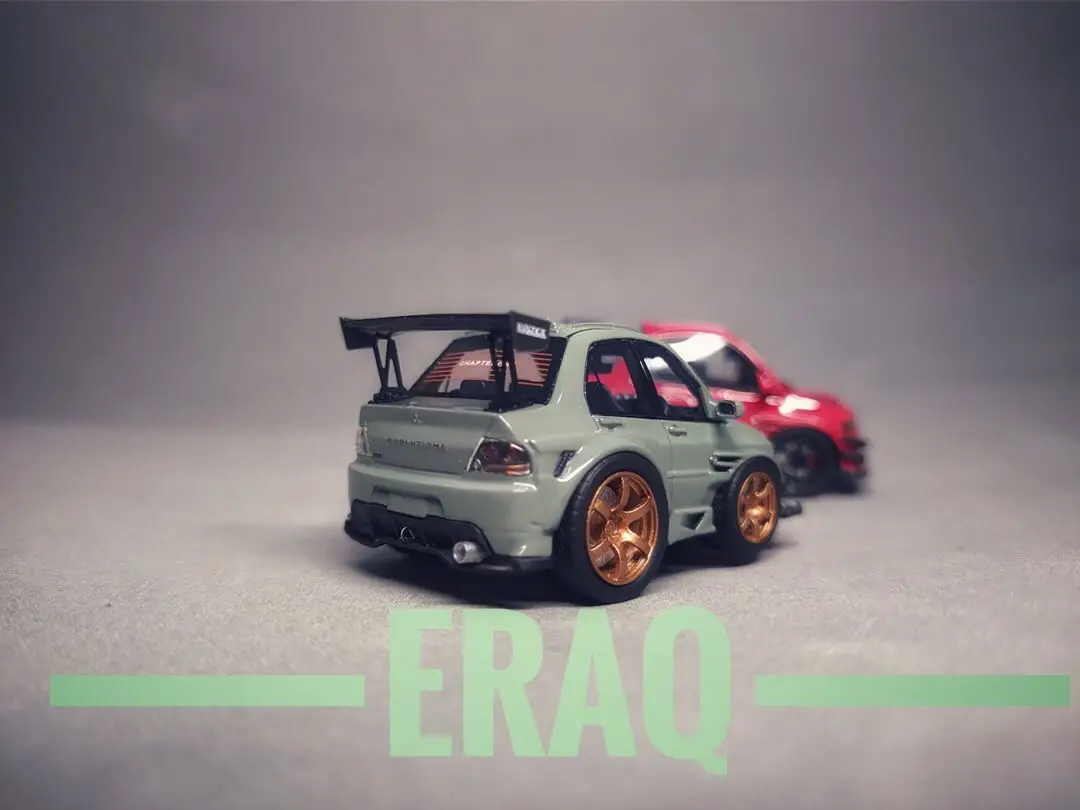 

Era Q Ограниченная серия 1:64 Mitsubishi Evo IX Voltex 99th gen era tion модифицированный яйцо автомобиль Q автомобиль фотография подарок