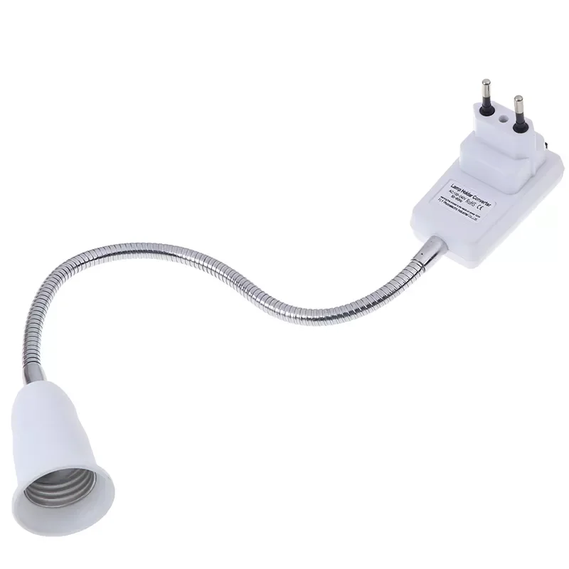 

E27 Table Light Bulb Lamp Holder Socket + Switch Adapter Converter EU Plug