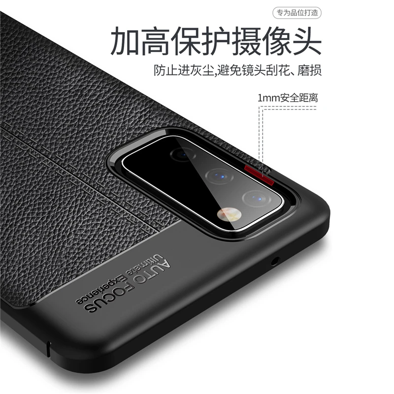 For Samsung Galaxy S20 FE Case For Samsung S20 FE TPU Leather For Fundas Samsung A12 A02S A51 A71 A41 A51 A71 S21 S20 FE Cover