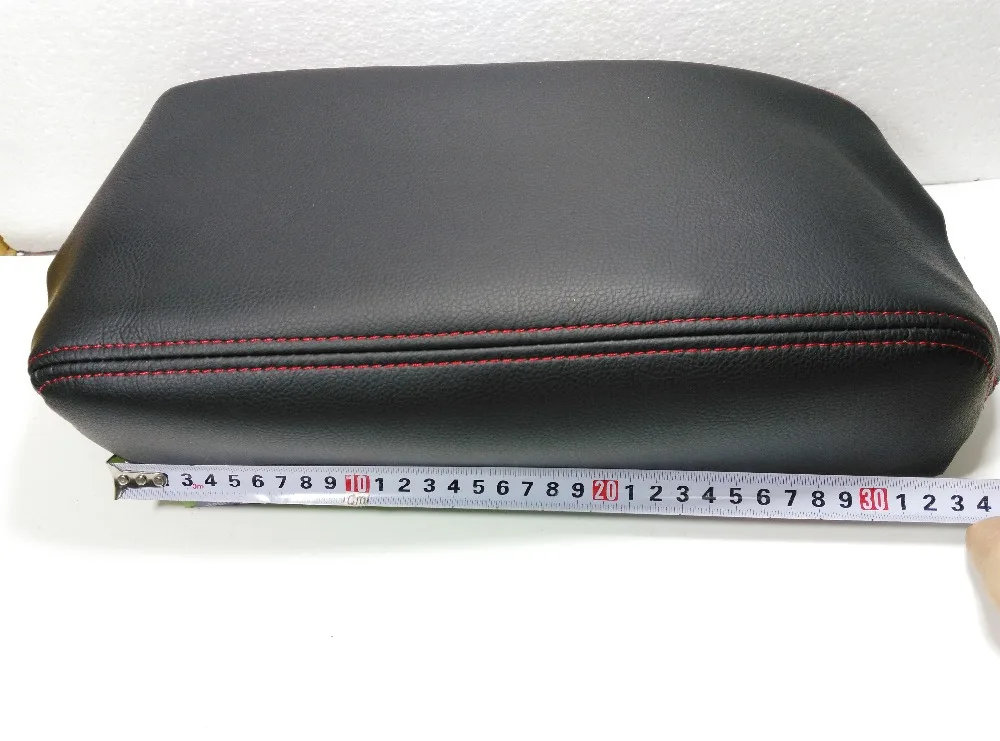 

Защитная накладка из искусственной кожи для подлокотника MITSUBISHI ASX, чехол бежевого, серого, черного цветов, кожаный чехол для центрального подлокотника консоли