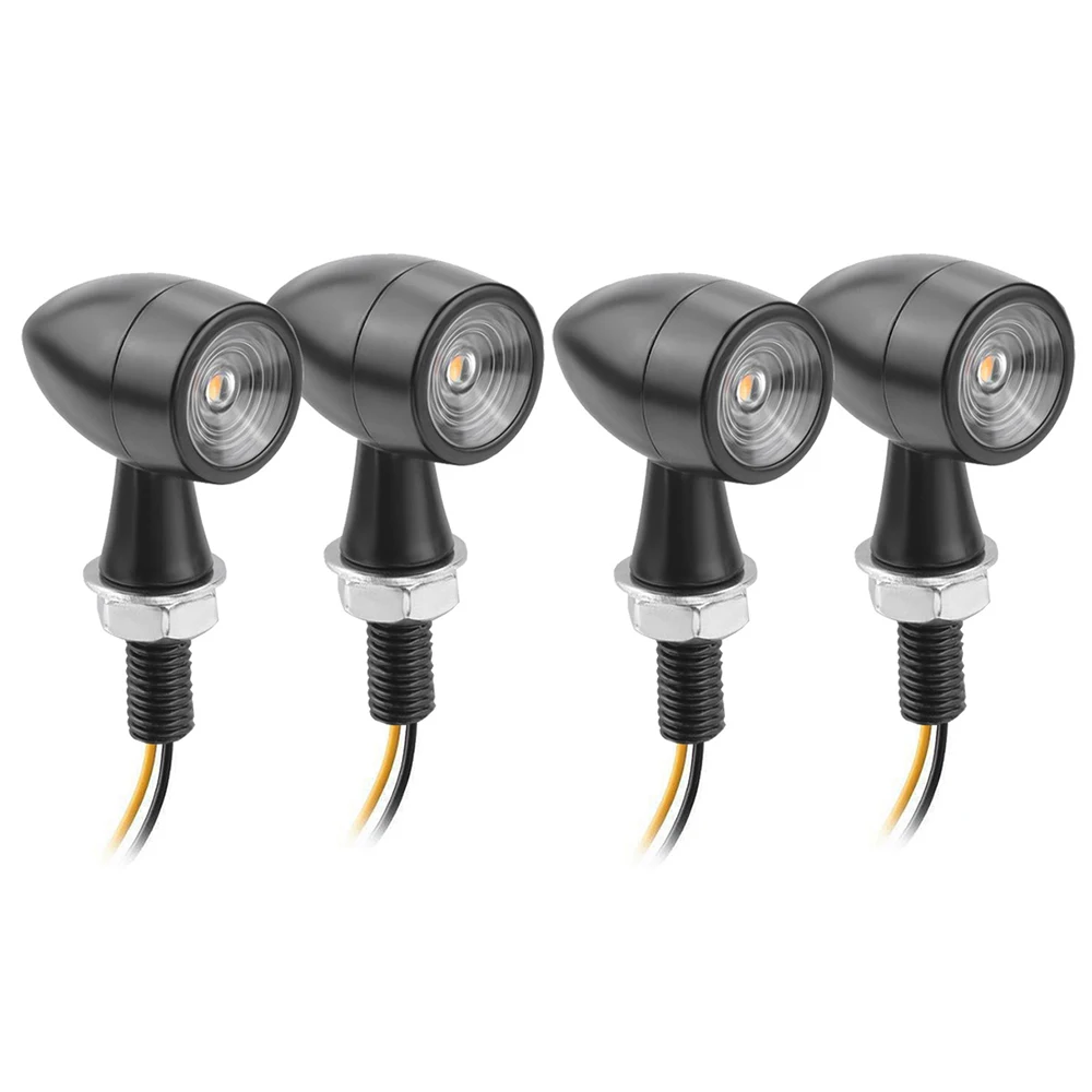 

4 шт., мини-Светодиодные поворотники для мотоцикла, 8 мм