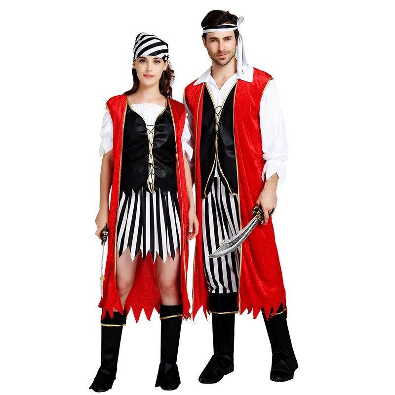 Adult Pirate Costume Role Play Sexy Women Dresses Halloween 