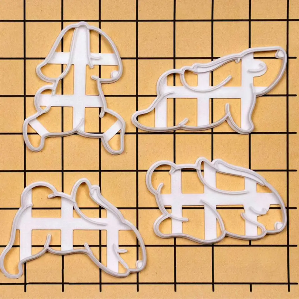 

Useful Baking Mold Plastic Cookie Stamp Non-stick Yoga Rabbit Cookie Stamp Baking