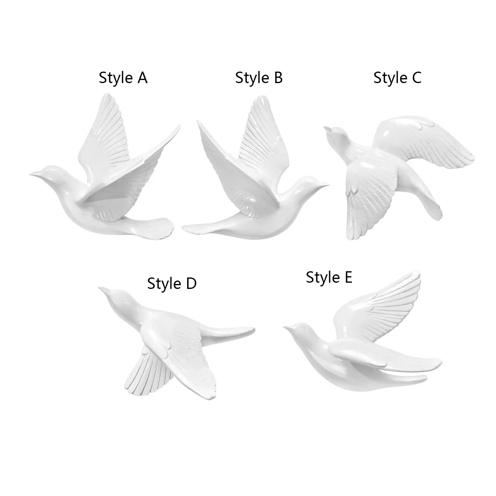 

Bird Swallow Wall Sculpture DIY Hanging Birds Wall Decor for Indoor Outdoor