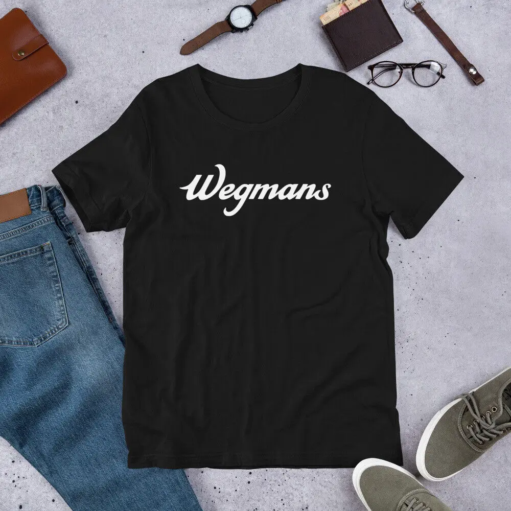 Черная футболка WEGMANS унисекс с коротким рукавом