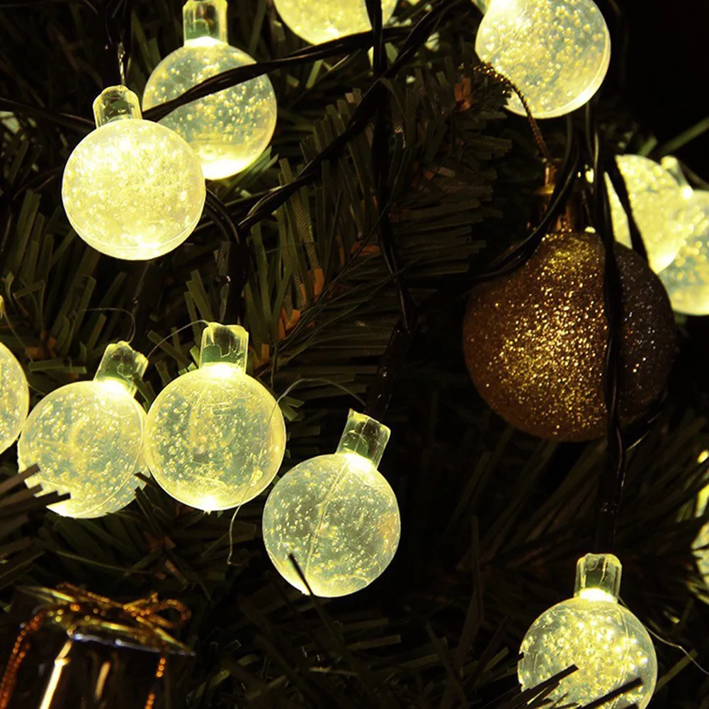 

IP66 Solar LED Ball Garland String Indoor Outdoor Party Decoration Fairy Lamp for Household Outdoor Courtyard Ornament