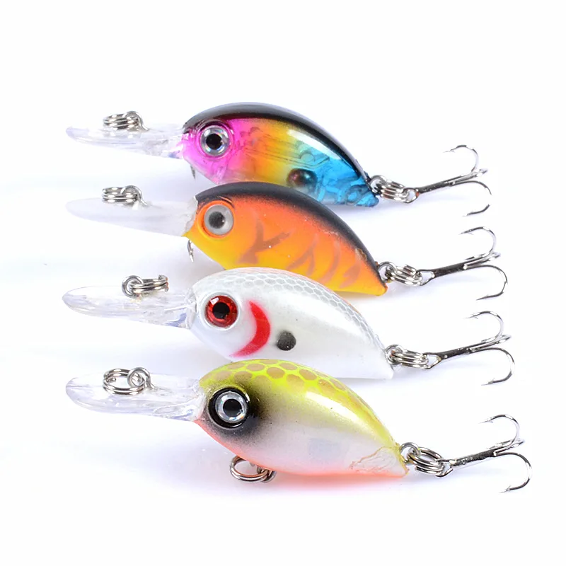 

1 Pcs Rock and Roll Crank Bait 5.2cm/3.8g Bionic Bait Plastic Hard Bait