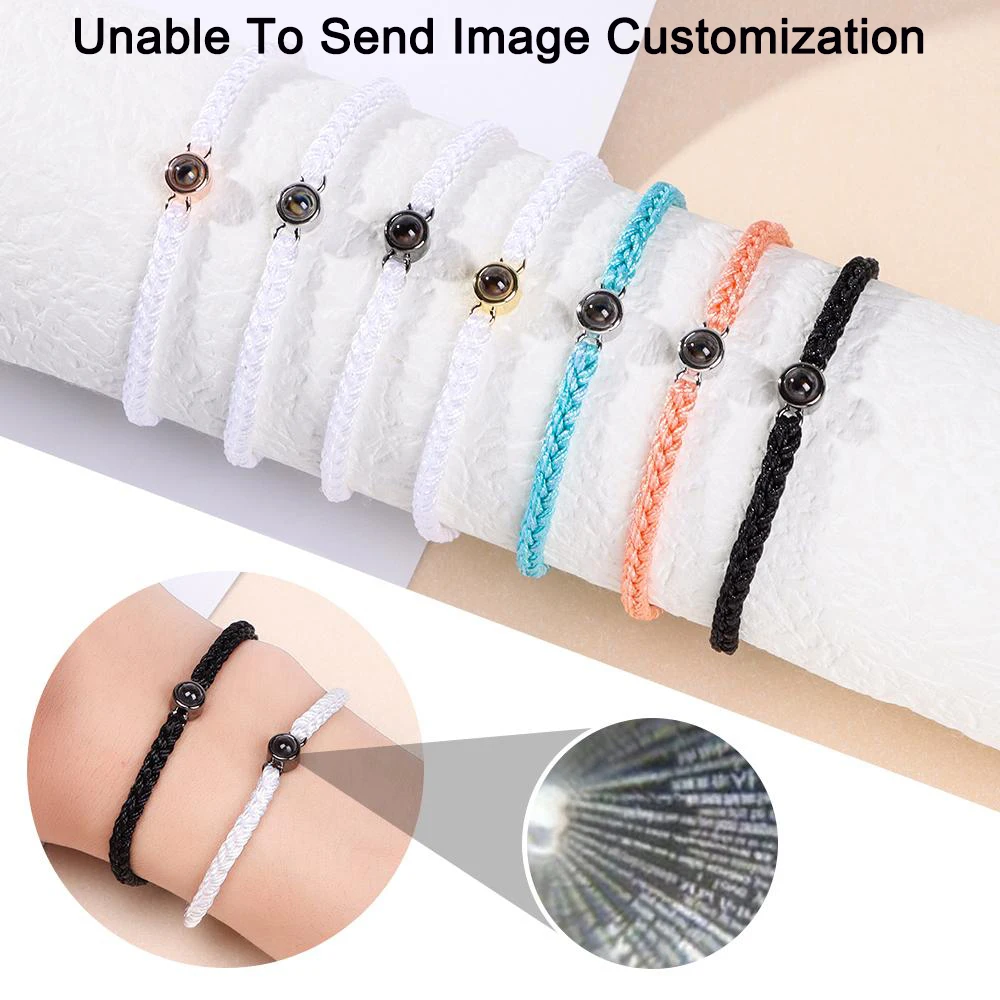 

Браслет с проекцией фотографий 2022, браслет с регулируемой проекцией, браслет с подвесками, женский и мужской браслет