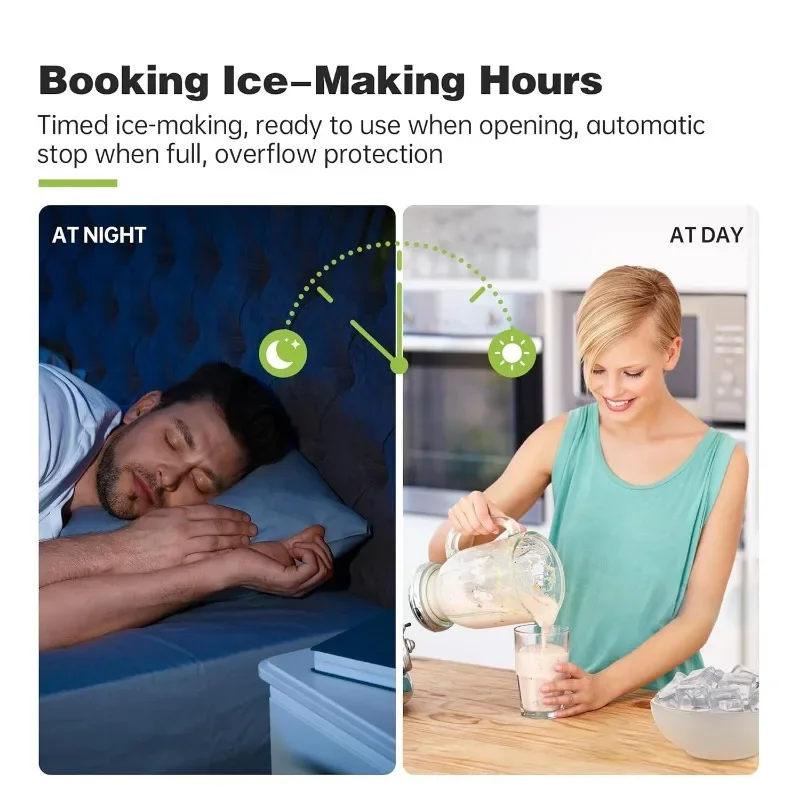 Коммерческий льдогенератор 270 фунтов/24 часа ящик для хранения льда 48 фунтов