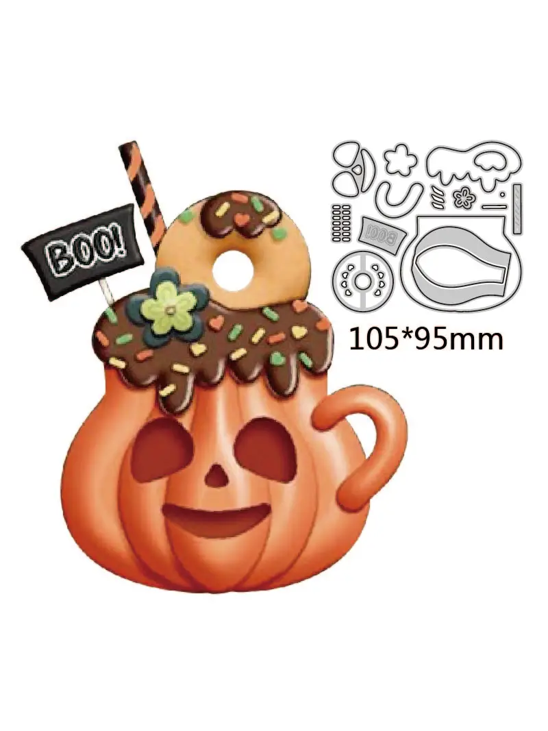 Новинка 2023 металлические штампы рождественские украшения для чашки с печеньем