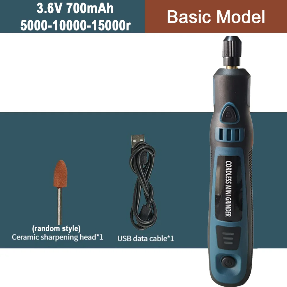 

Мини-шлифмашина 3.6В Cordless Electric Drill Micro Rotary Tool Rechargeable Wireless