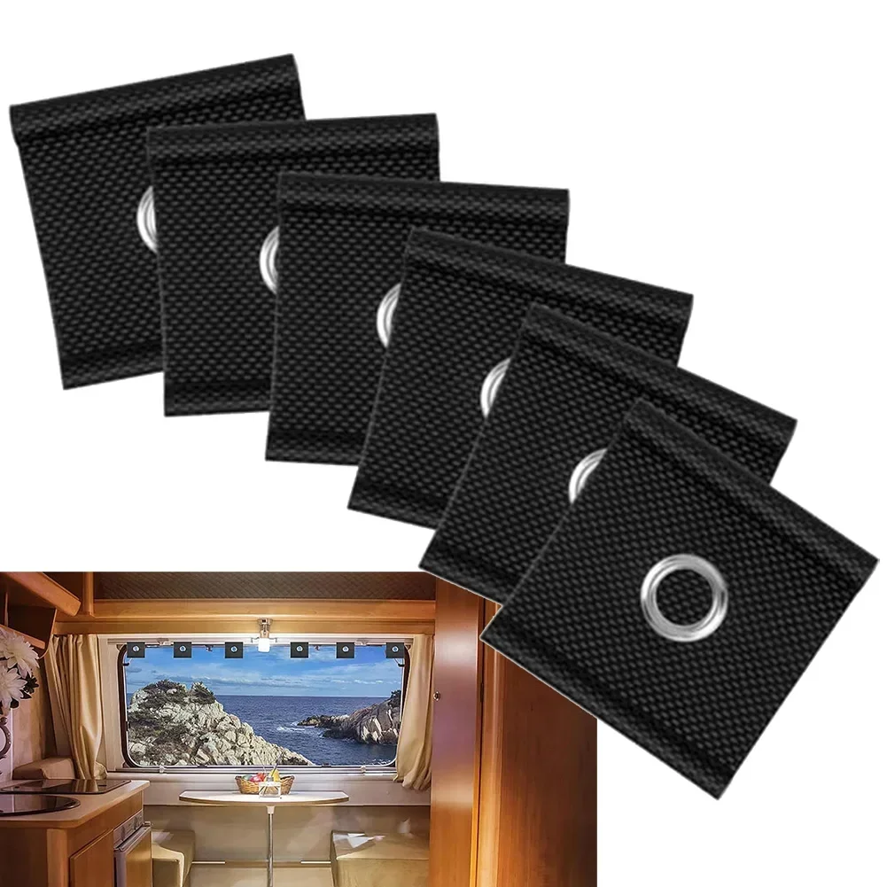 6 шт. крючки для навеса автофургона направляющих 5/6 мм7/8 мм тент черные аксессуары