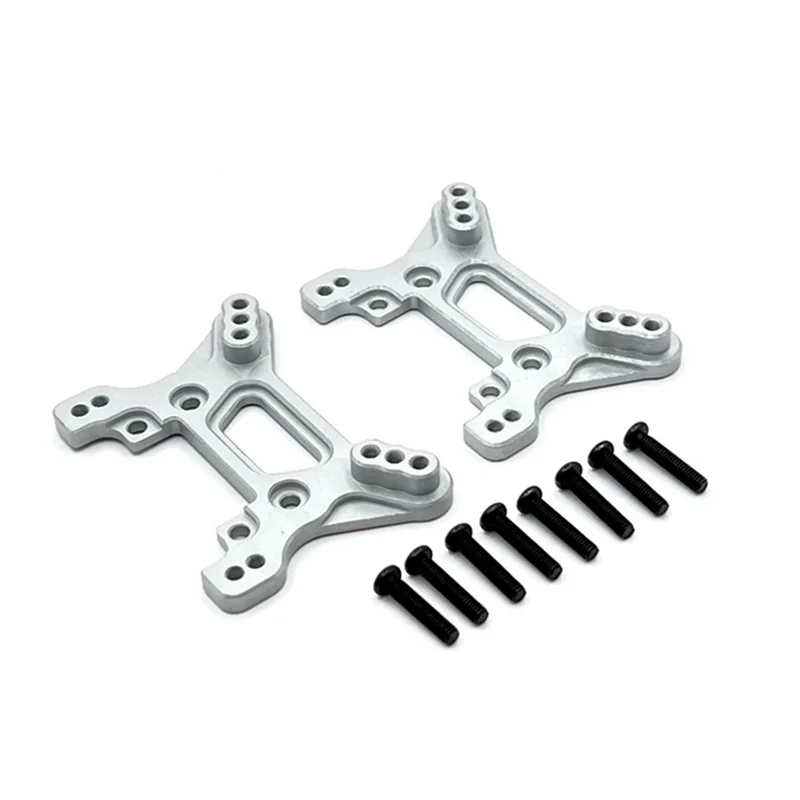 

Металлическая передняя и задняя Противоударная башня для Wltoys 104072 1/10 аксессуары для радиоуправляемых автомобилей, серебристые