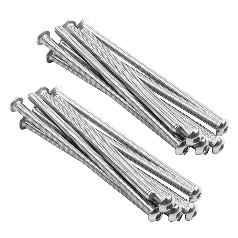 

NEW-Stainless Steel Button Head Screw, Hex Socket Bolts Type:M4 / 4mm Bolt Size:M4 x 80mm Your Pack Quantity:20