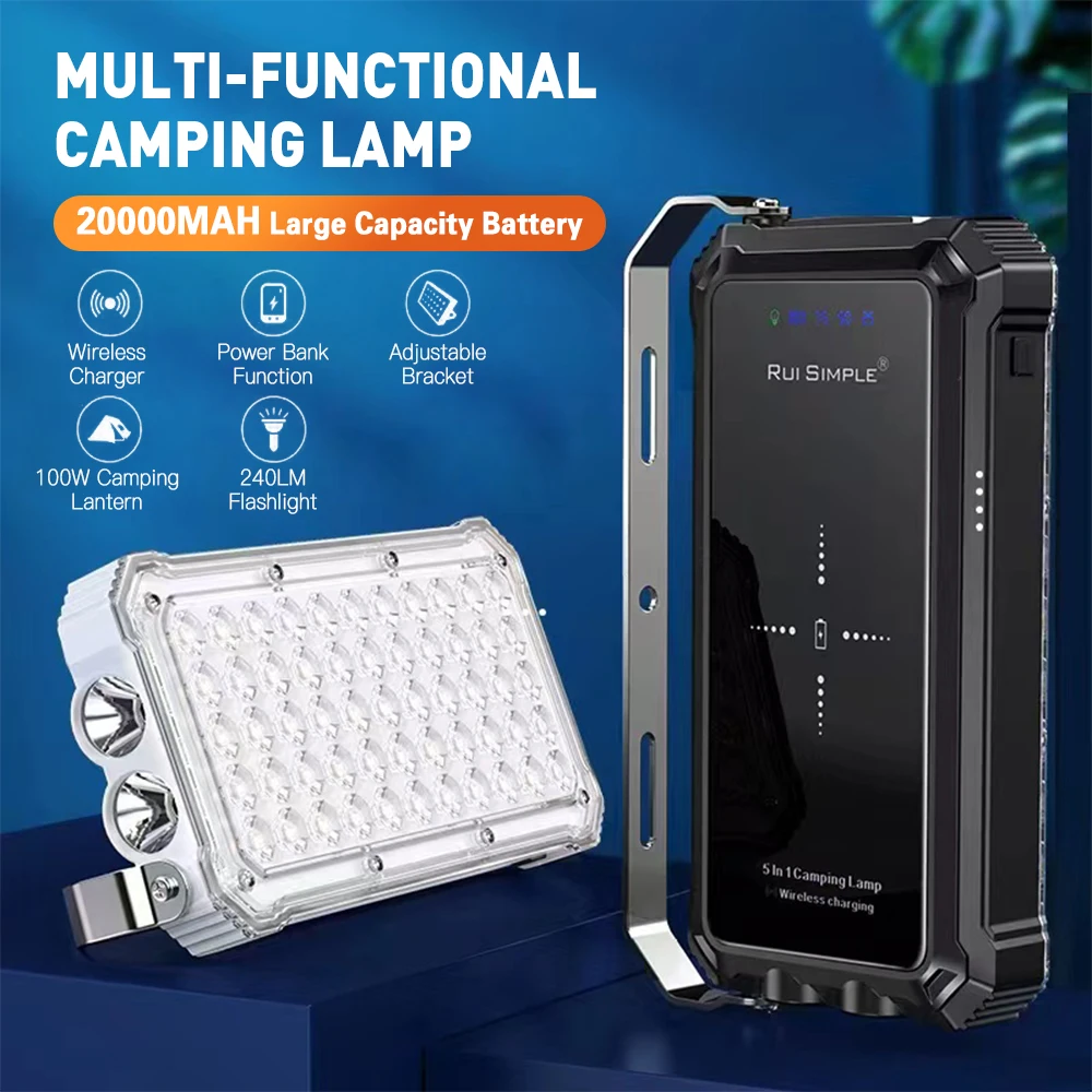 

Внешний аккумуляторный фонарь TOMSHOO, 20000 мАч