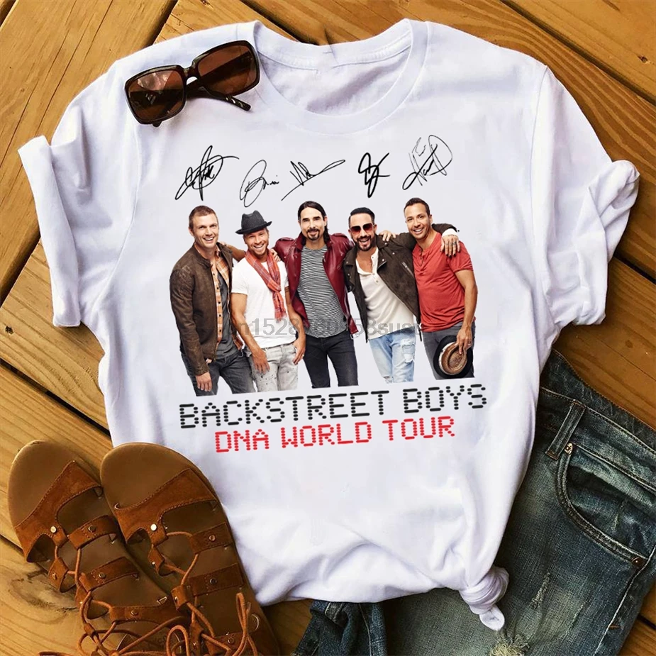 

Backstreet Boys World T Shirts Men Women T Shirts Harajuku Fashion Unisex Summer Short Sleeve Shirts Men Streetwear T Shirts