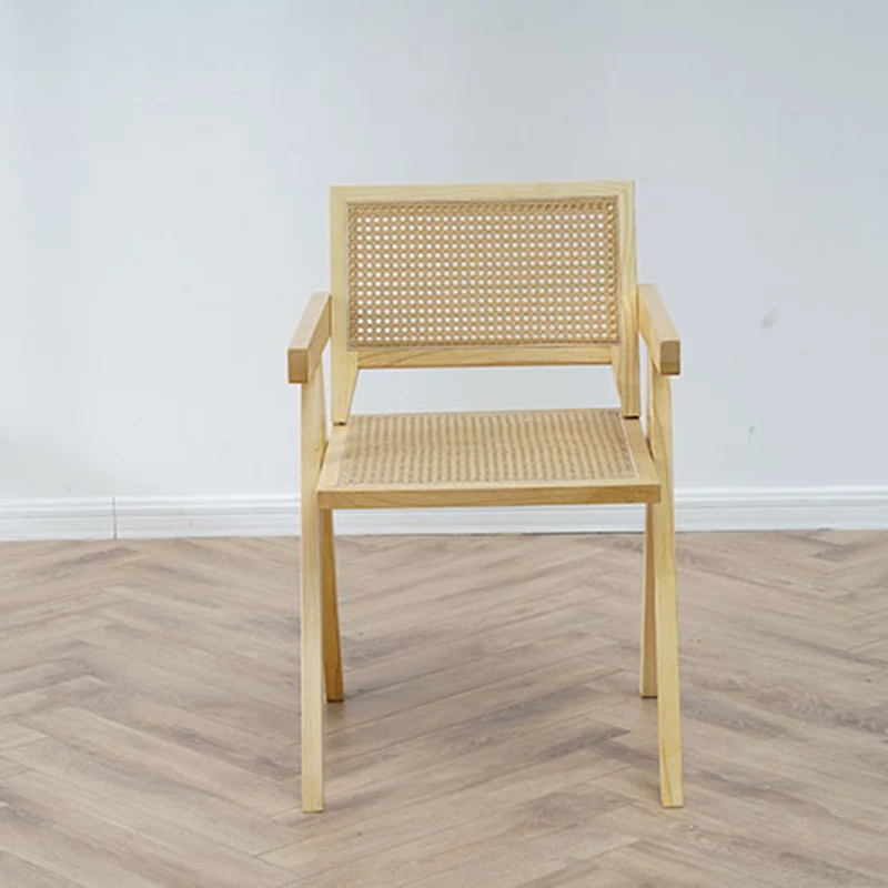 

Wooden Outdoor Arm Chair Gaming Restaurant Kitchen Rattan Dining Chairs Luxury Modern Sillas De Comedor Home Furniture FY12YH