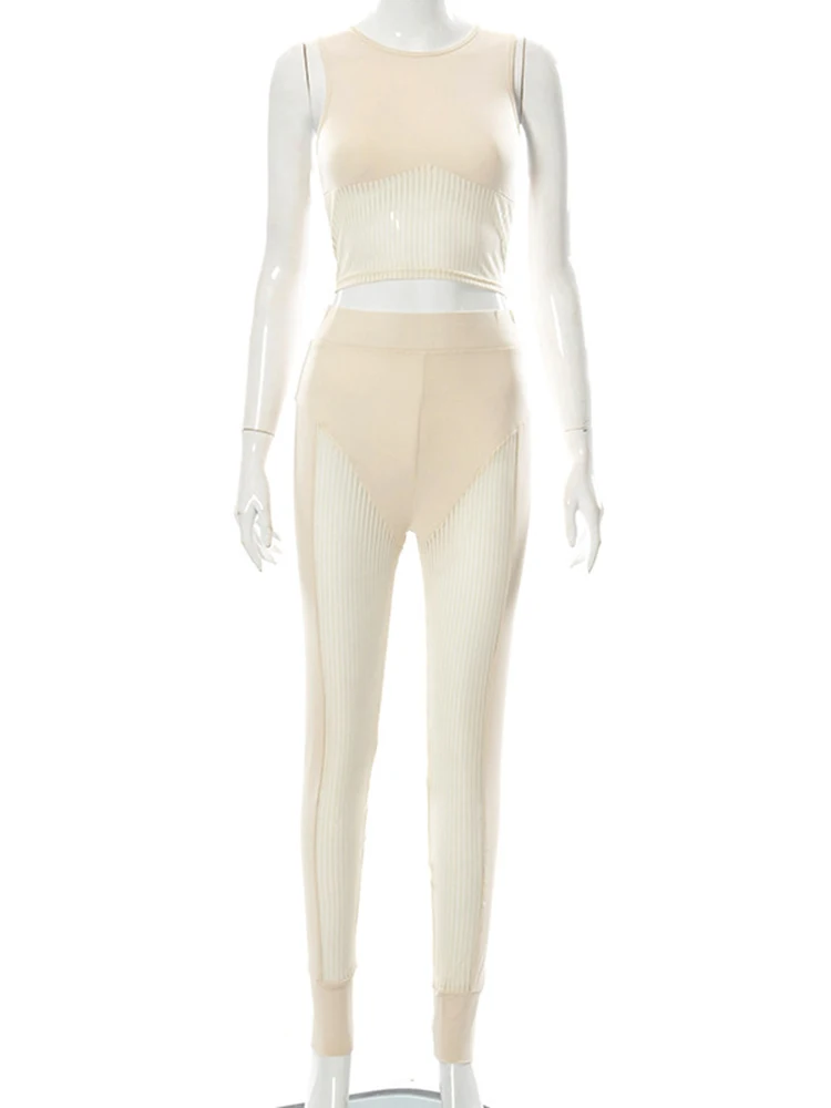 Женский сексуальный сетчатый клубный Топ без рукавов летний женский жилет