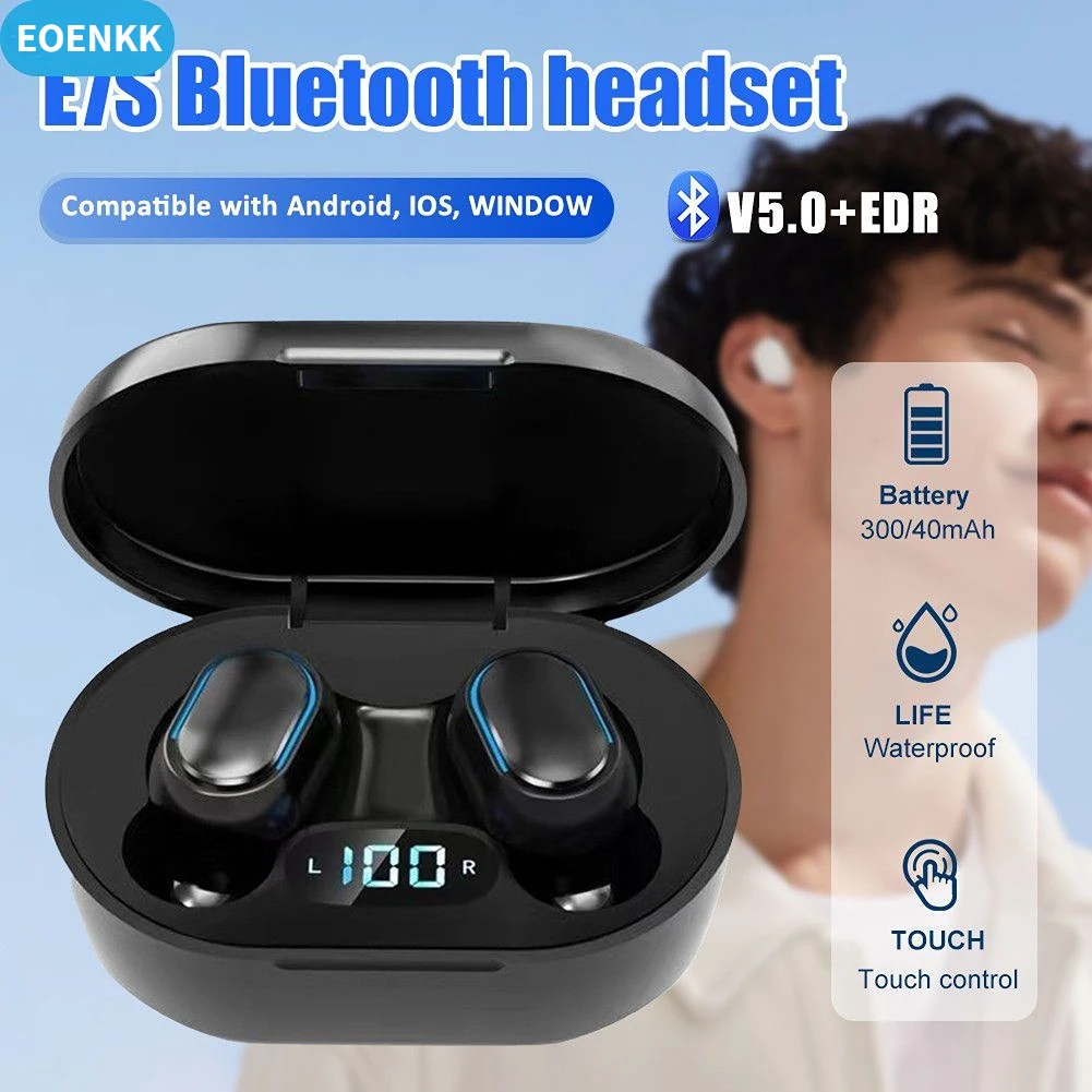 Enlarge Original NEW E7S TWS Bluetooth Headset A6S Wireless Headset in-Ear Stereo Noise Reduction Sports Headset with Microphone Headset