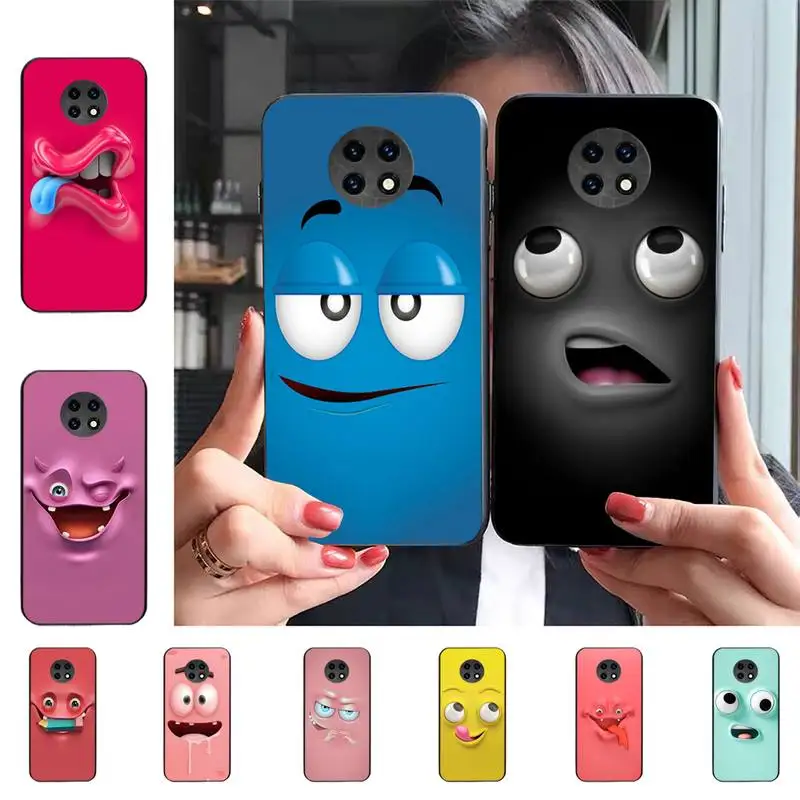 

Funny Face Phone Case For Redmi 9 5 S2 K30pro Silicone Fundas for Redmi 8 7 7A note 5 5A Capa