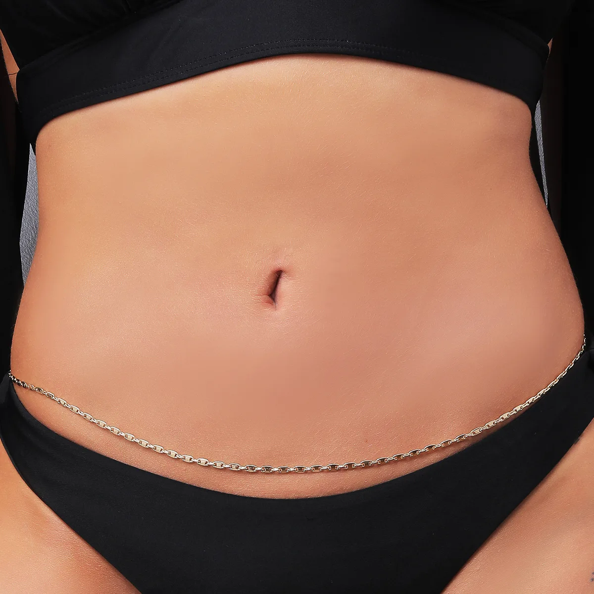 

2022 Summer Beach Metal Body Jewelry Women's Shining Waist Chain Accessories Sexy Girl Bikini Belt Accessories Wholesale Gifts