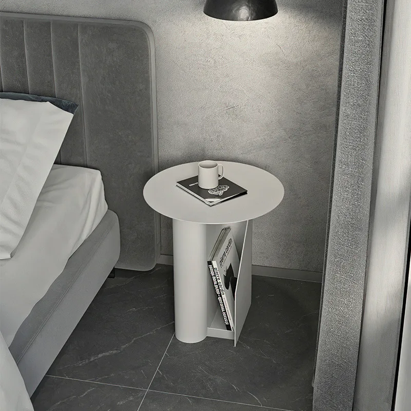 Черная прикроватная тумбочка современный минималистичный маленький креативный