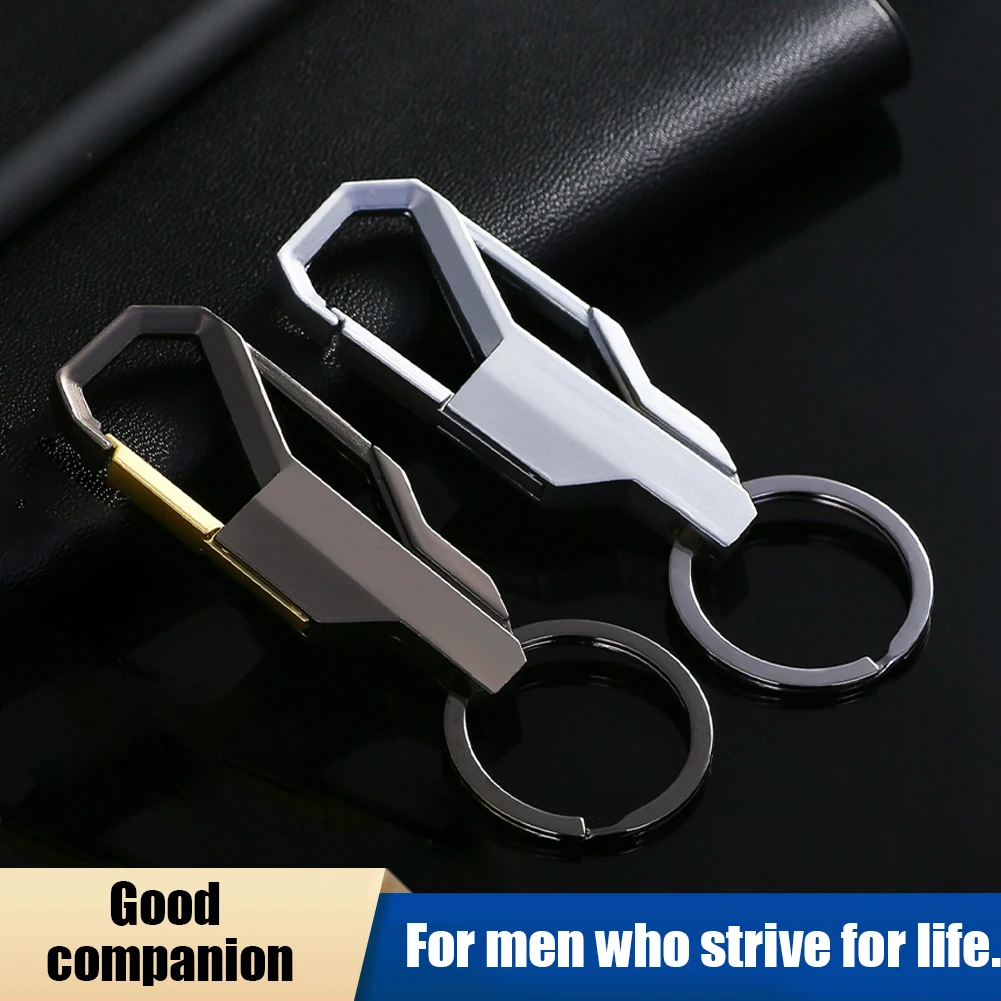 

Fashion Car Key Chain Zinc Alloy Spring Clasp 32mm Keyring Trouser Belt Clip Metal Keychain For Men Black For Car Home Keys