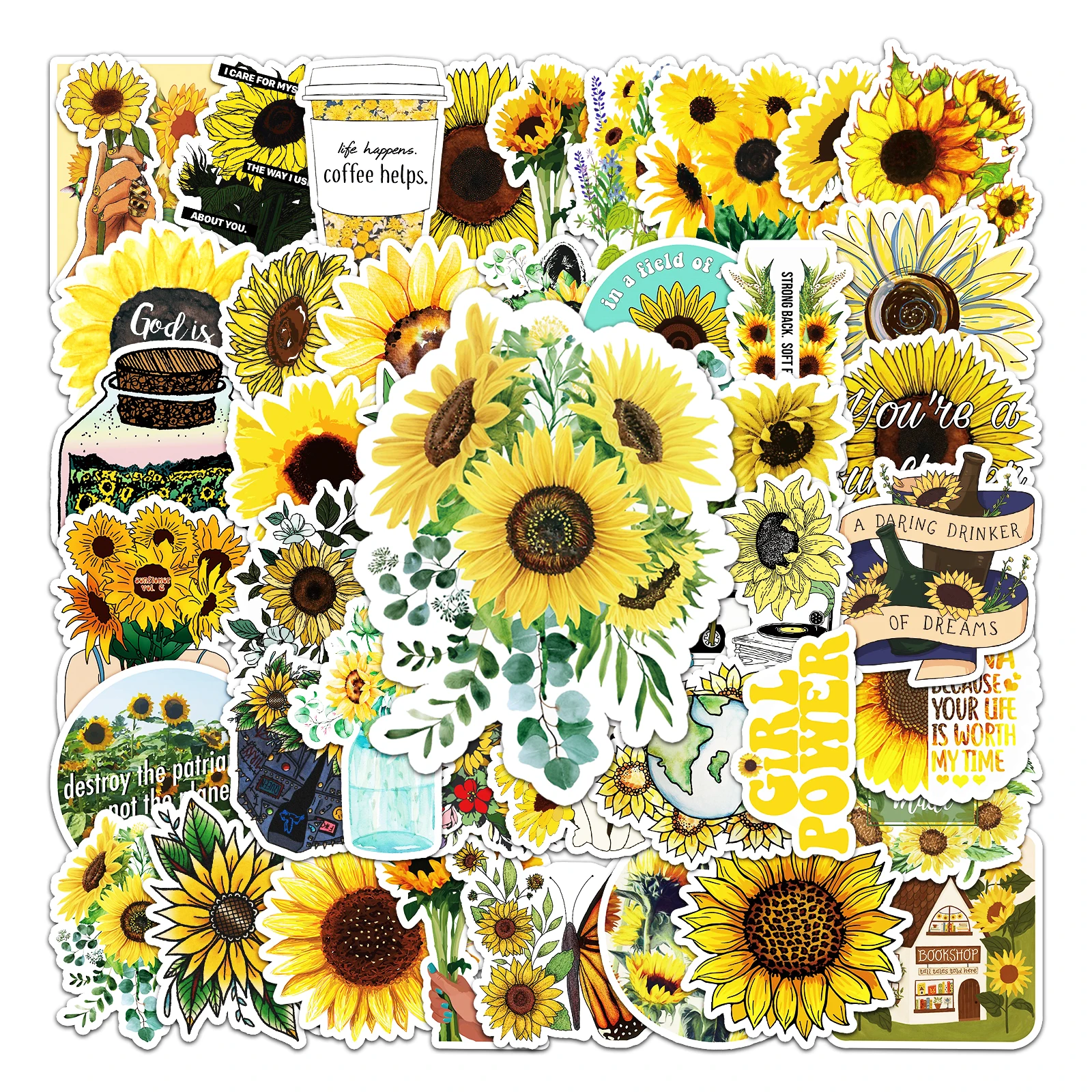 50 шт. водонепроницаемые наклейки для скейтборда сноуборда