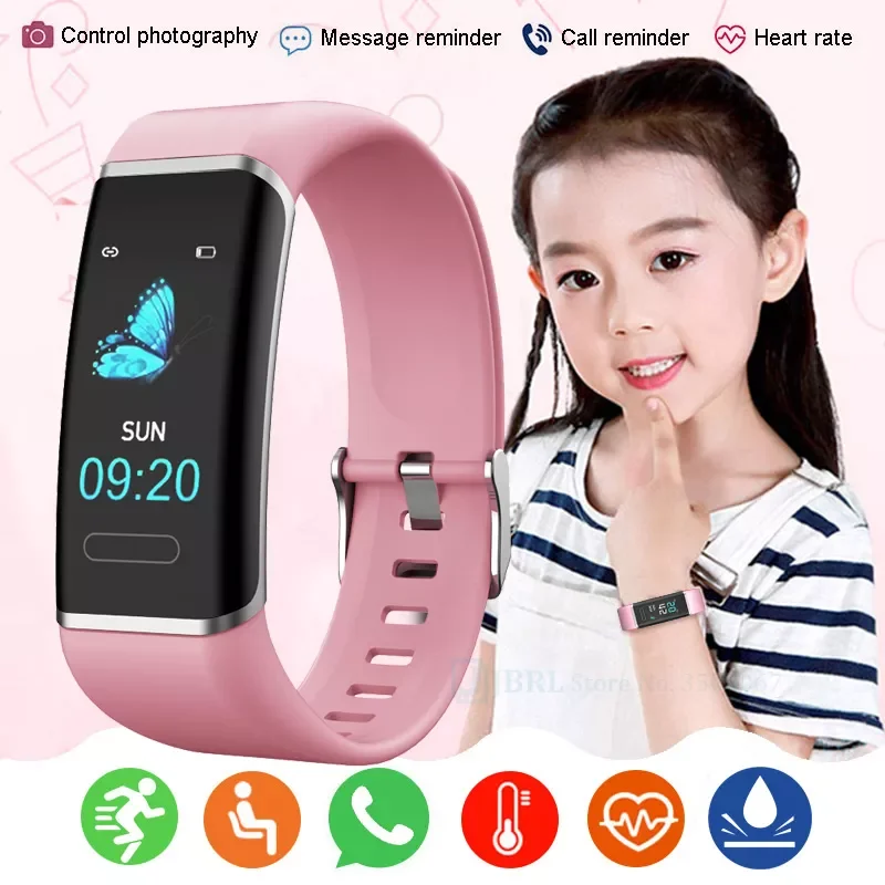 

Silicone Smartwatch Kids Smart Watch Fitness Tracker Smart Bracelet For Girls Boys Electronic Clock Waterproof Child Smart-Watch