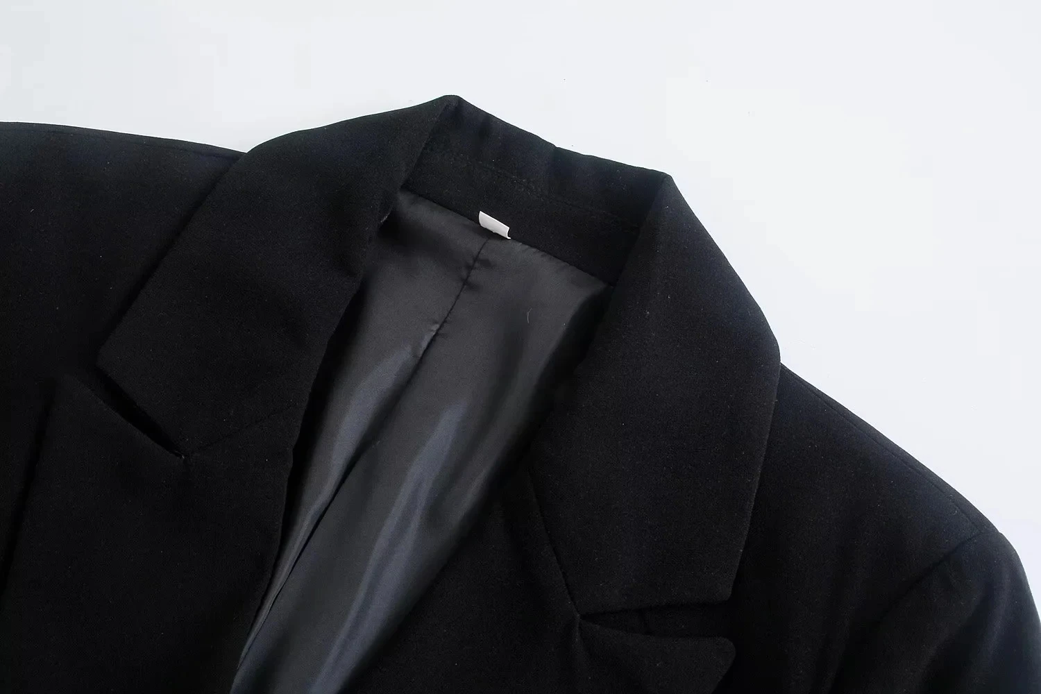 Jenny&Dave England Style Office Lady Fashion Simple Double Breasted Loose Jackets Casual Blazers Women Tops