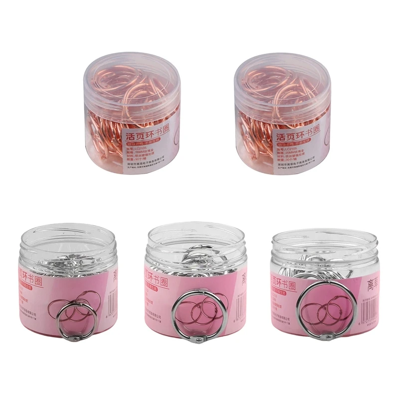 

30/50 Pcs Loose-leaf Binder Rings Metal Book Rings for KEY Ring for Index Card Ring Card Ring DIY Scrapbooking Alb