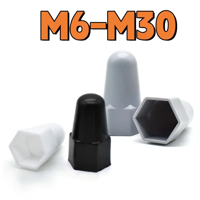 

Пластиковые защитные колпачки для гаек M6-M30