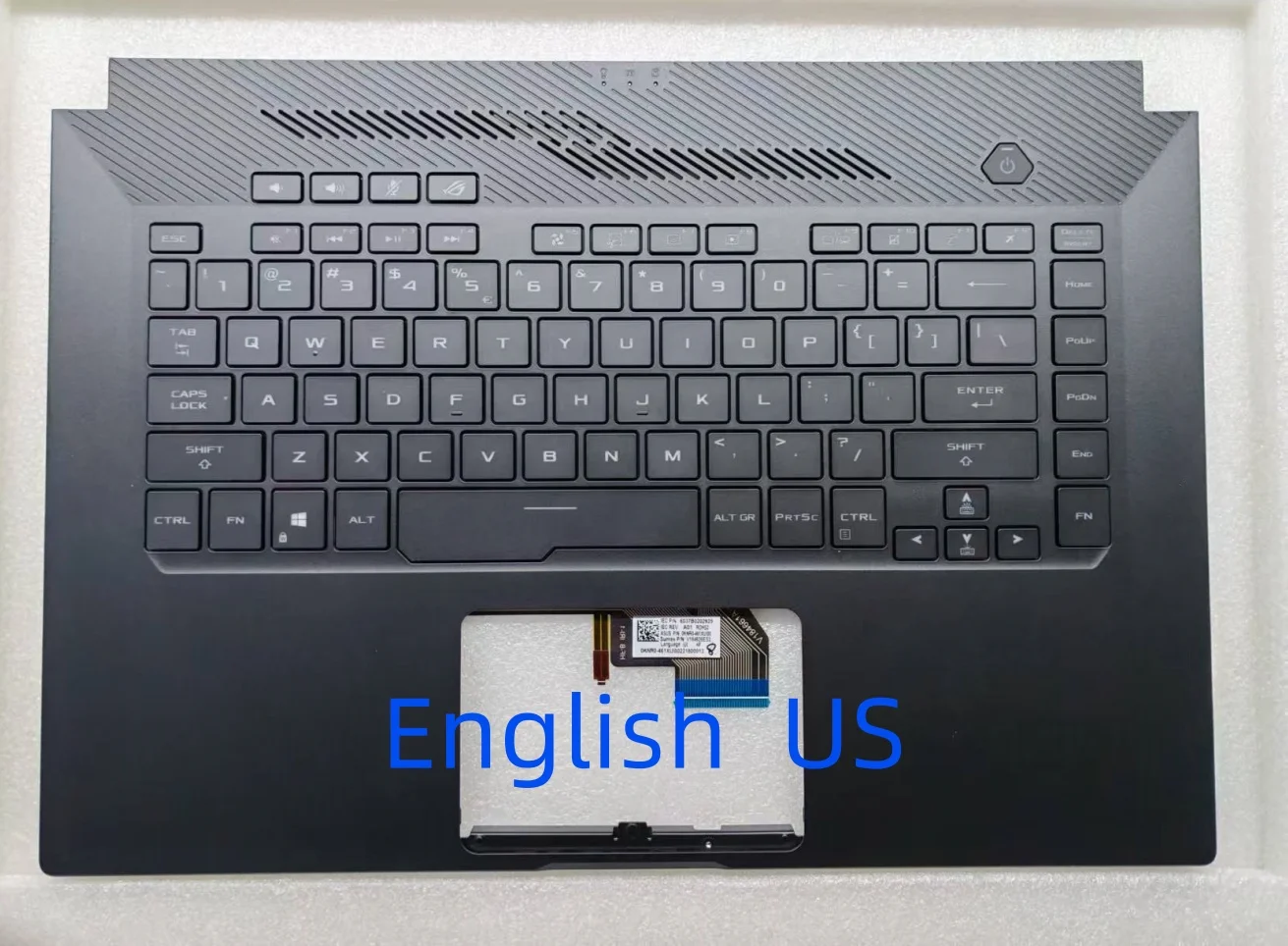 Фото Новый ASUS GA502 GU502 GA502IU GA502I GX502 GM502 Клавиатура ноутбука Упор для рук в сборе Верхняя крышка C Подсветка корпуса Совместимость с США/SP/RU №3