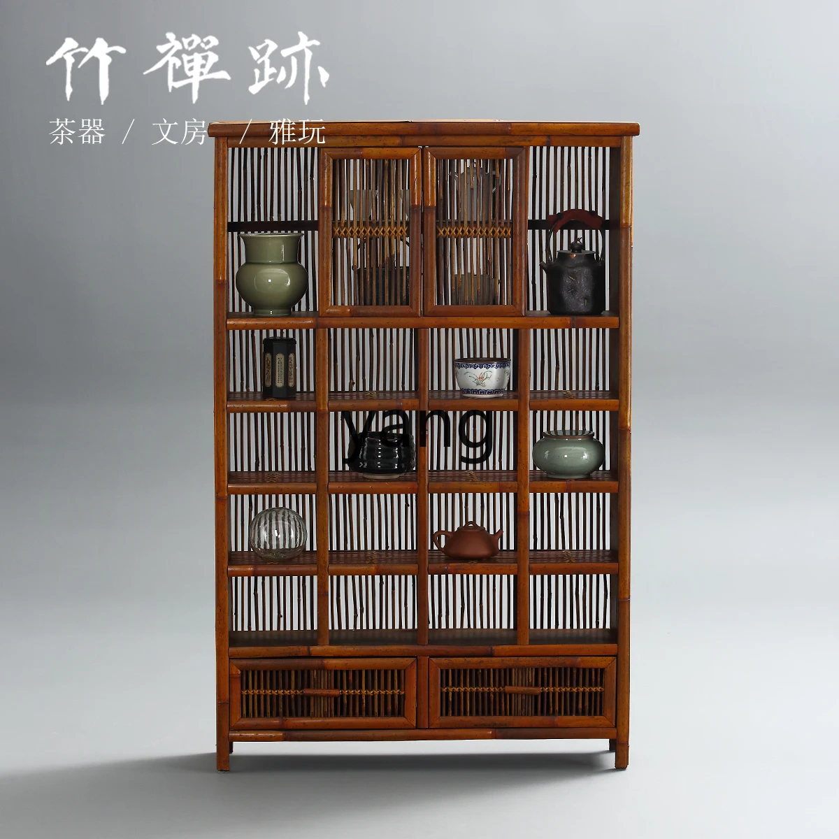 Левый ретро чайный шкаф Nanzhu сервиз настенная витрина стеллаж для хранения Bogu