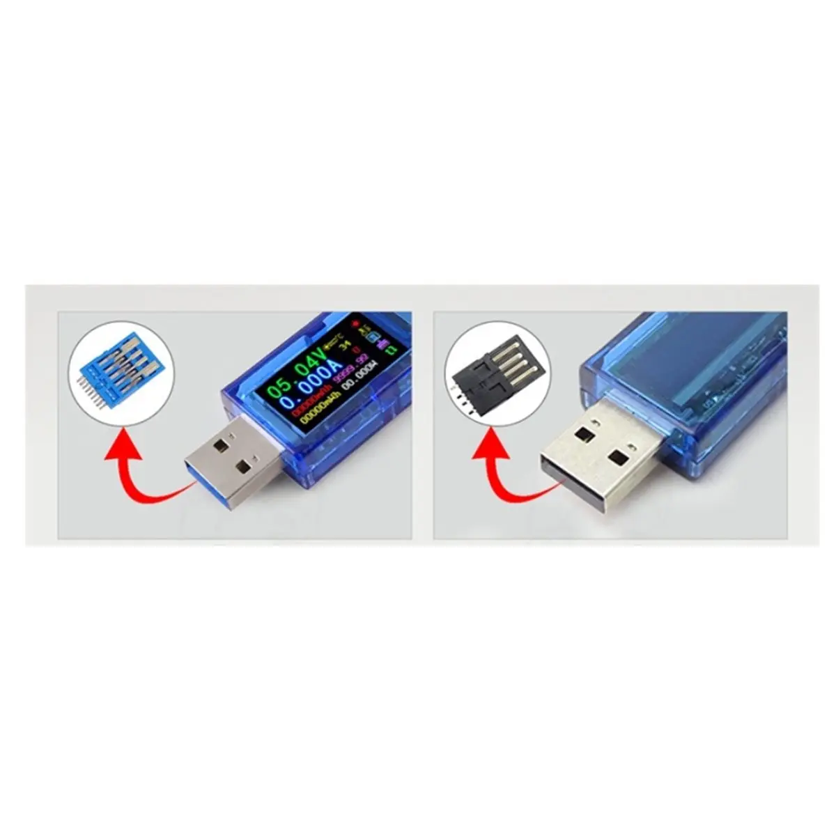 Фото (CLOS) USB-тестер напряжения и тока с функцией измерения мощности №1