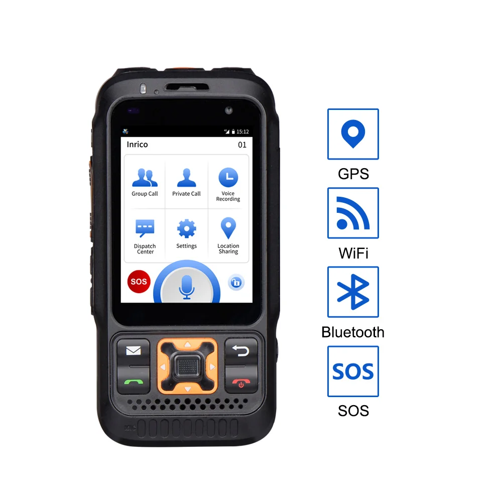 4G ZELLO Мини Беспроводная Bluetooth-гарнитура PTT передатчик Wifi _ + GPS Радио Мобильный