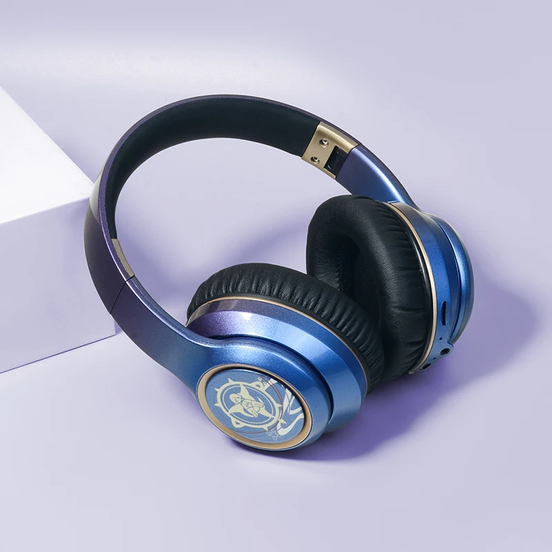 

Foldable Headphones enshin Impac Wanderer Balladeer Game Blue Purple Gradient Fashion Wireless Bluetooth Headset Cosplay Gift