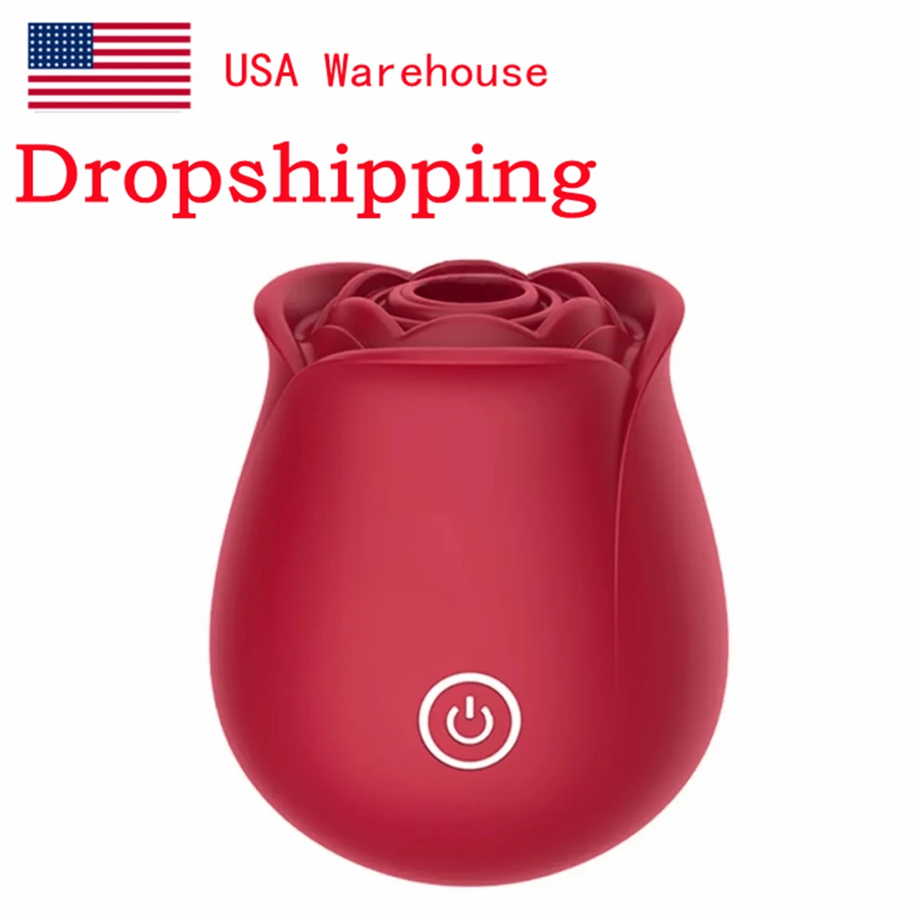 Вагинальный вибратор в форме розы интимный хороший присоска для сосков оральная